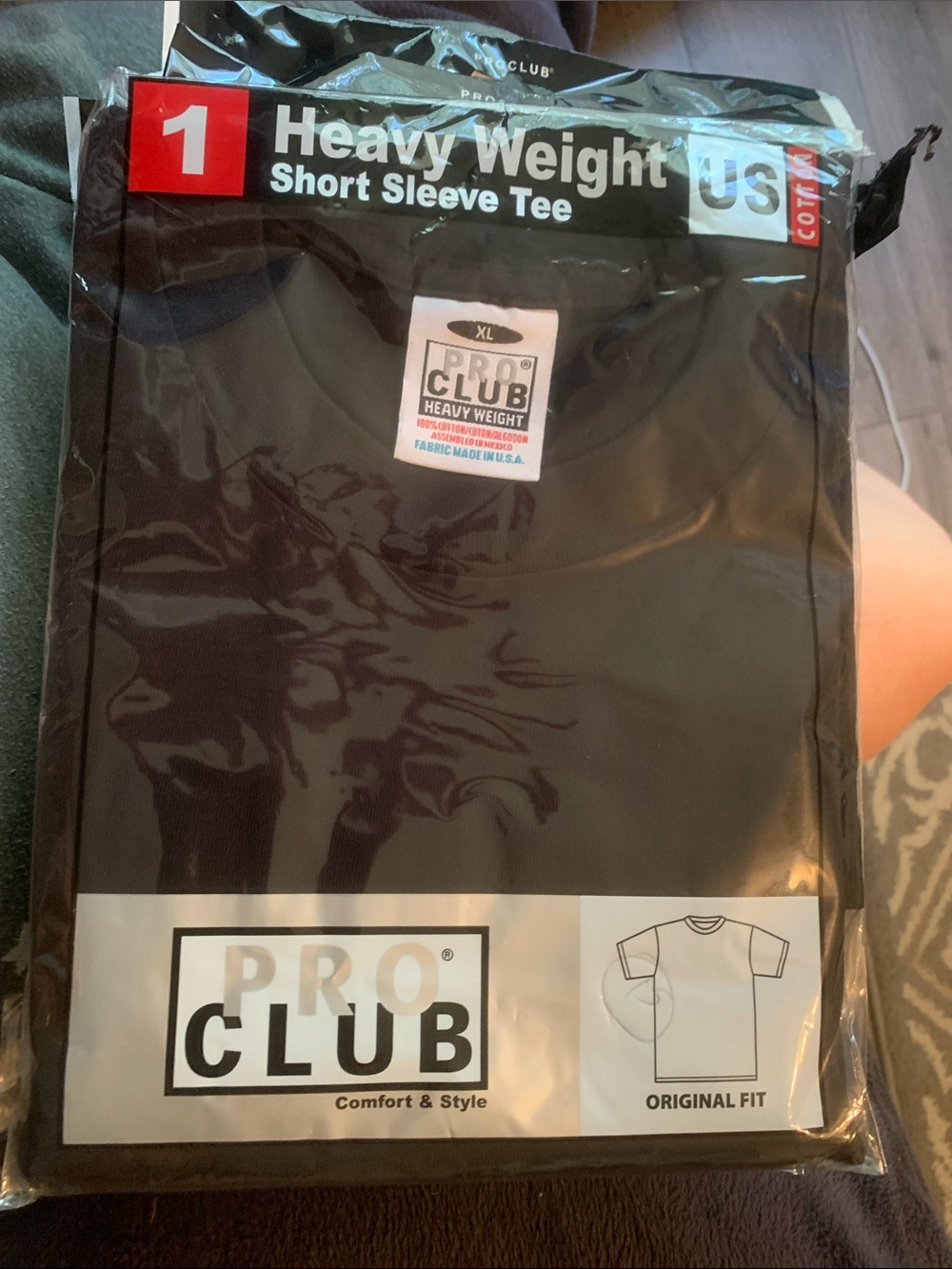 5 ProClub Heavyweight Short Sleeve Tee - Black